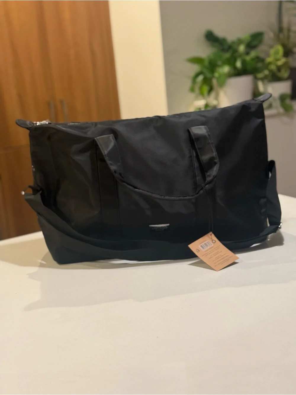Jimmy Choo Black Men's Duffel Bag with Shoulder Strap
